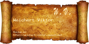 Weichert Viktor névjegykártya